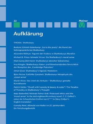 cover image of Aufklärung, Band 22